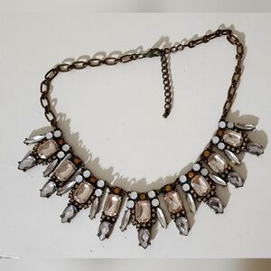 Oversized crystal necklace